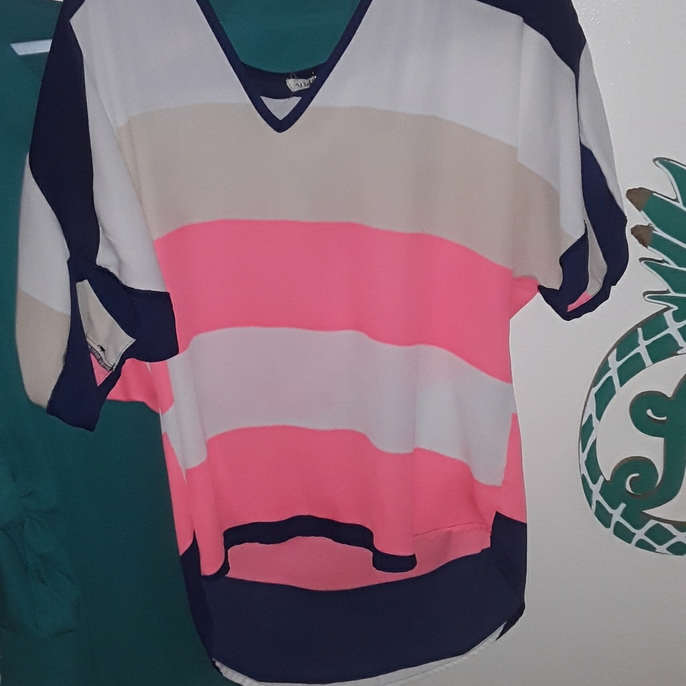 A stripped t-shirt